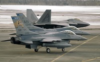 F22 Raptor in the back